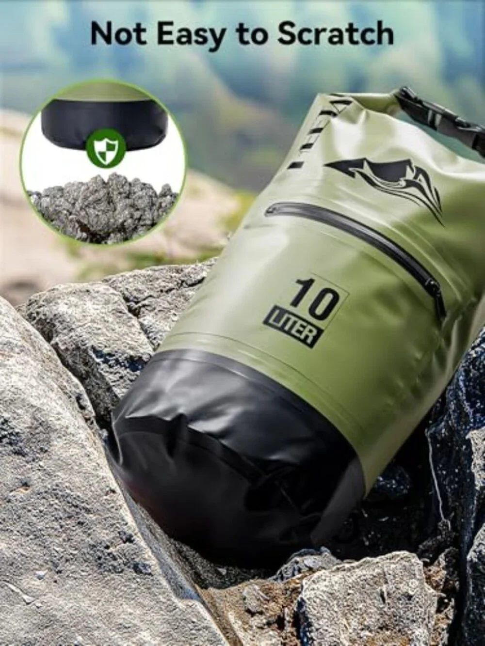 Waterproof Dry Bag Backpack Roll Top PVC for Kayaking Boating Camping Travel